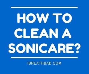 how to clean a sonicare toothbrush