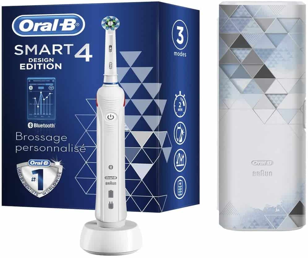 Braun Oral-B Smart 4 - 4500 - Design Edition, Rechargeable Electric Toothbrush